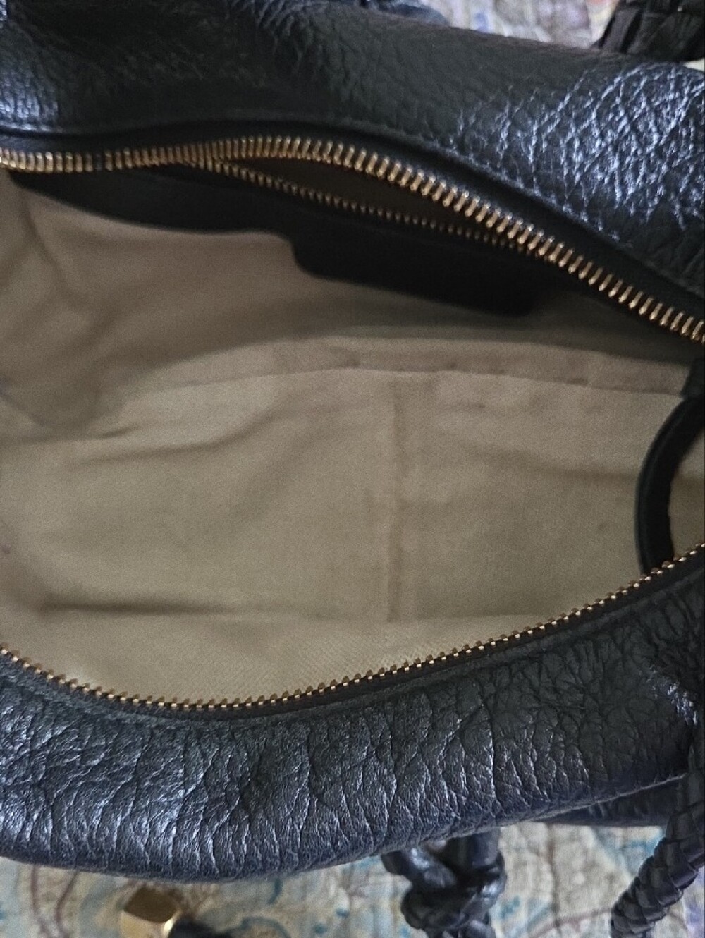 Black Drawstring Shoulder Bag & Gray Leather Tote - Set of Two Michael Kors Bags - Picture 5 of 15